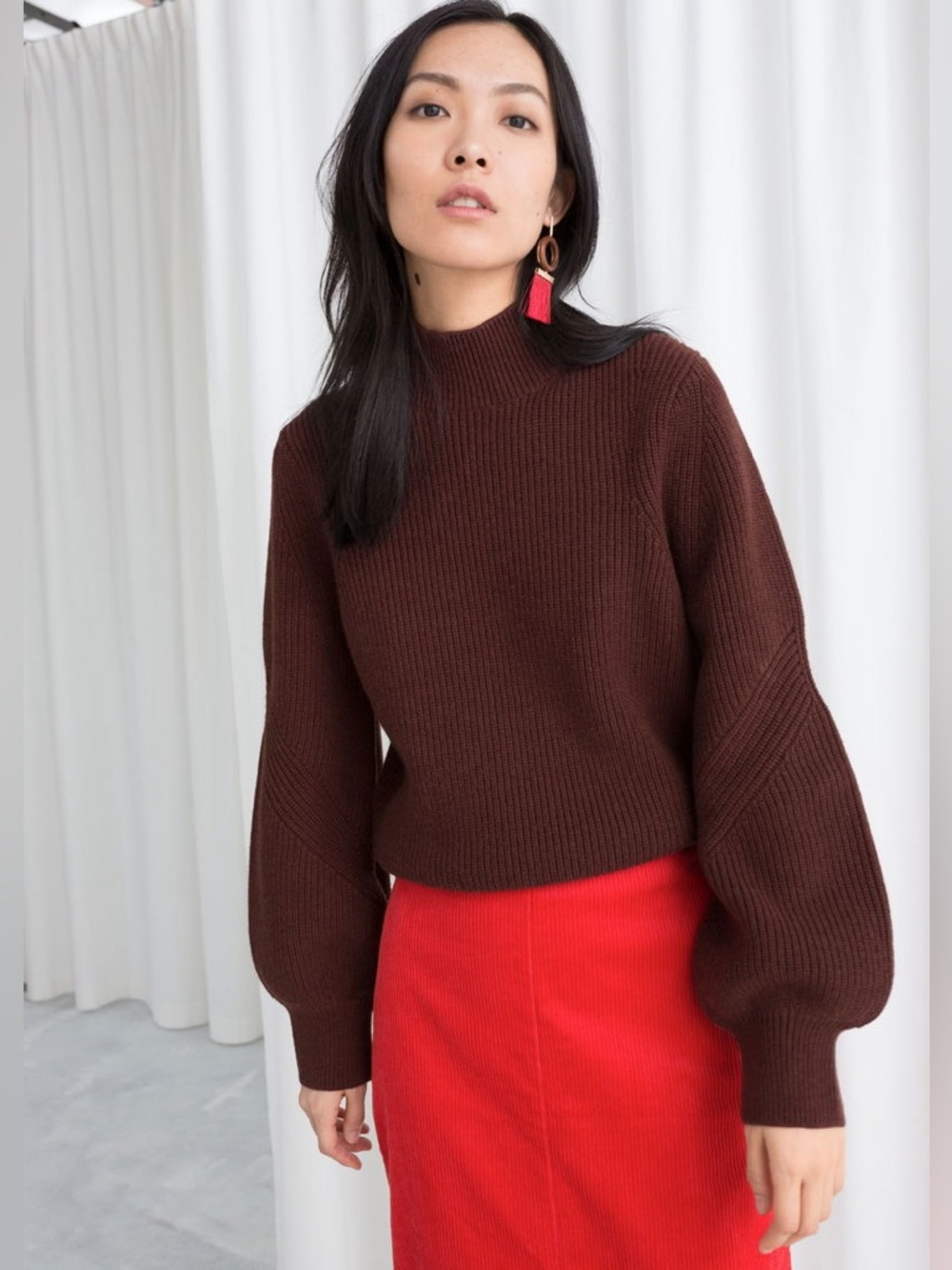 & Other Stories Balloon Sleeve Sweater